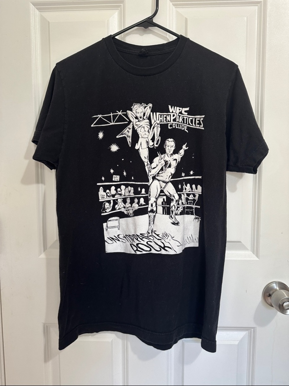 Wrestling & Rock Black & White Band Tee - Size M